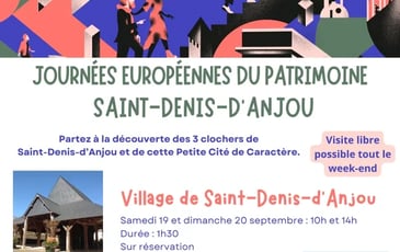 Visite guidée du village de Saint-Denis-d'Anjou