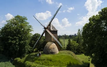 Visite du moulin cavier de La Guenaudière, unique en Mayenne