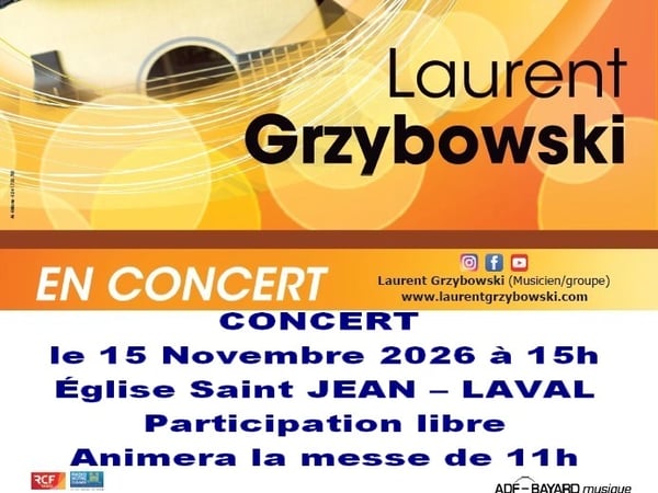 Concert avec Laurent Grzybowski